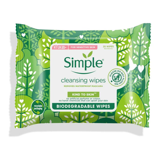 Simple Cleansing Wipes 20s