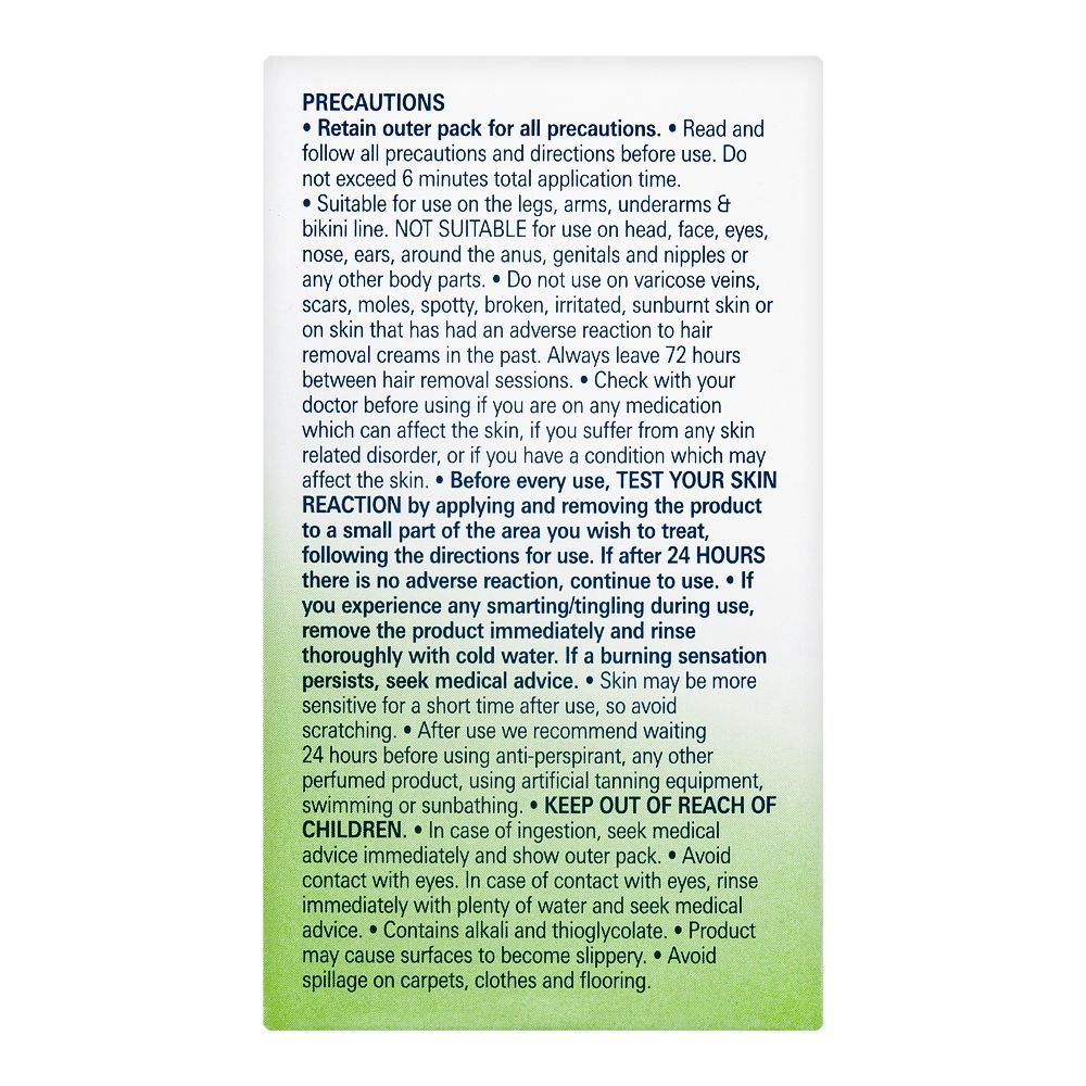 ویٹ سلکی فریش ہیئر ریموول لوشن، باڈی اور ٹانگیں، خشک جلد، 80 گرام