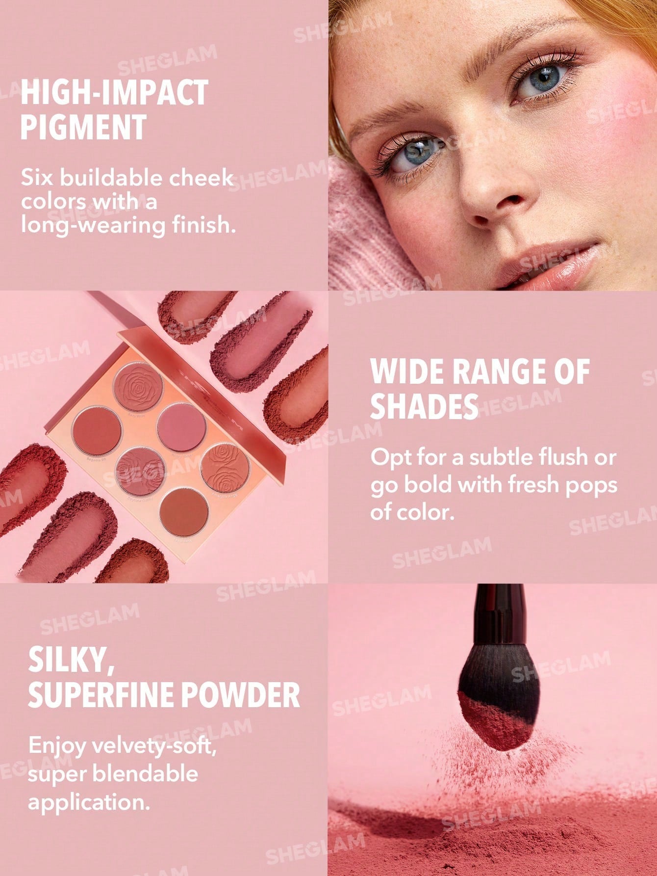 Sheglam Floral Flush Blush Palette