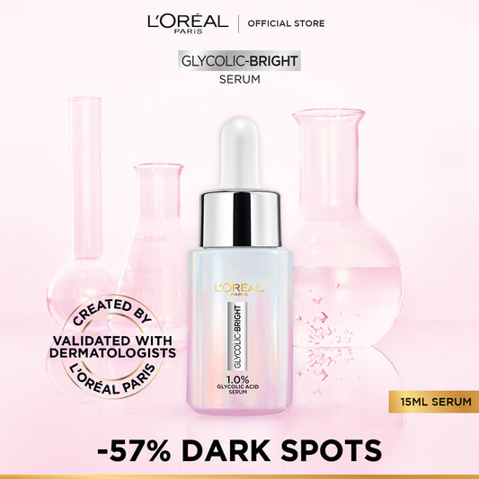 L'Oréal Paris Glycolic Bright Instant Glowing Serum: ظاہری چمک اور جلد کا رنگ بھی