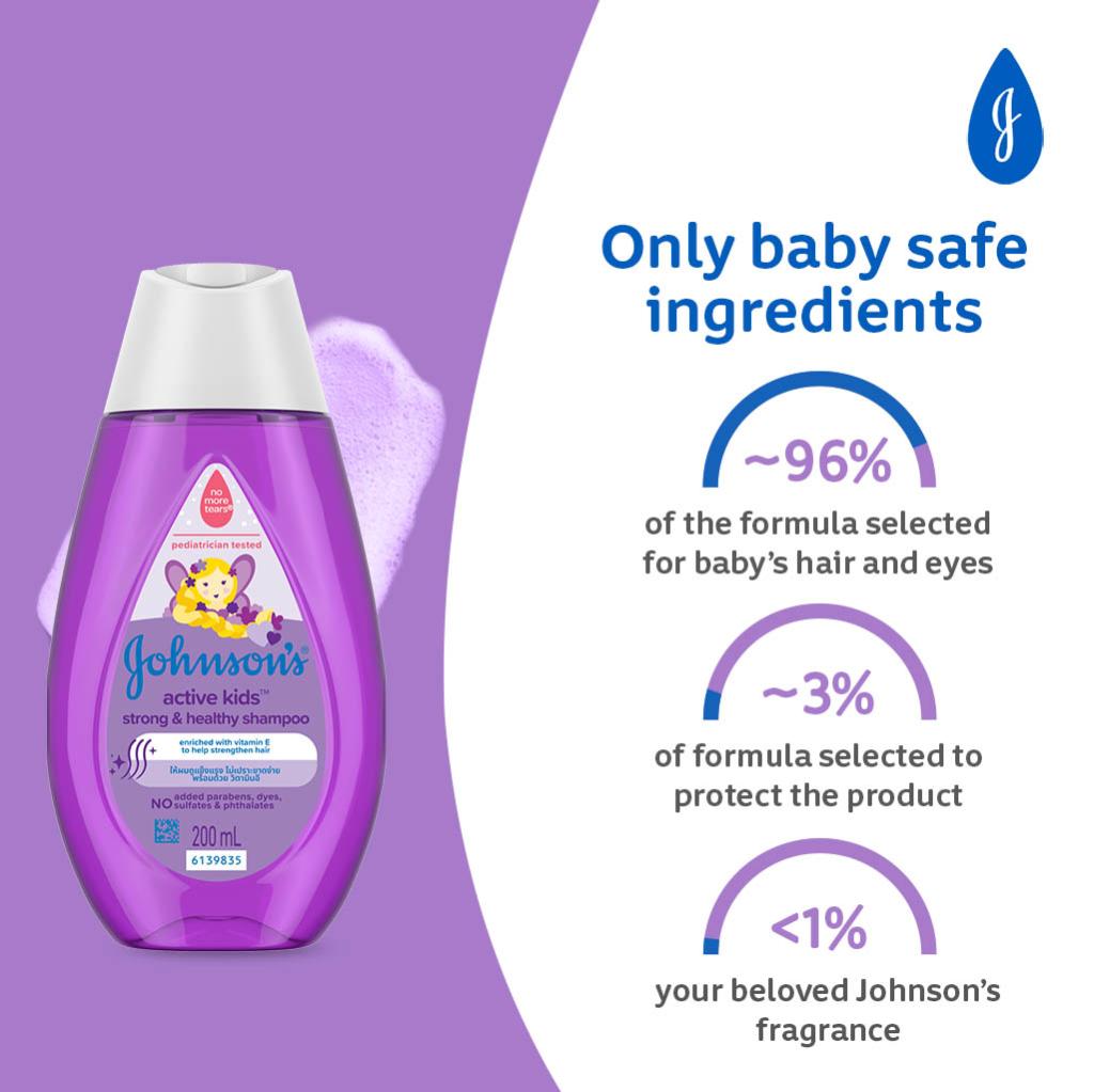 جانسن کے شیمپو کا مجموعہ: دودھ + چاول، چمکدار قطرے، اور مضبوط اور صحت مند 200 ملی لیٹر