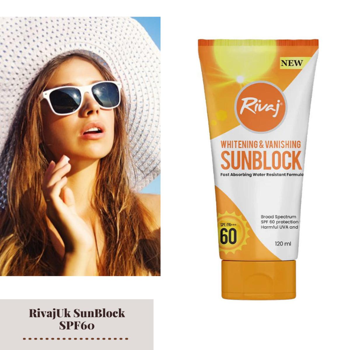 ریواج وائٹنگ اینڈ وینشنگ SPF60 سن بلاک