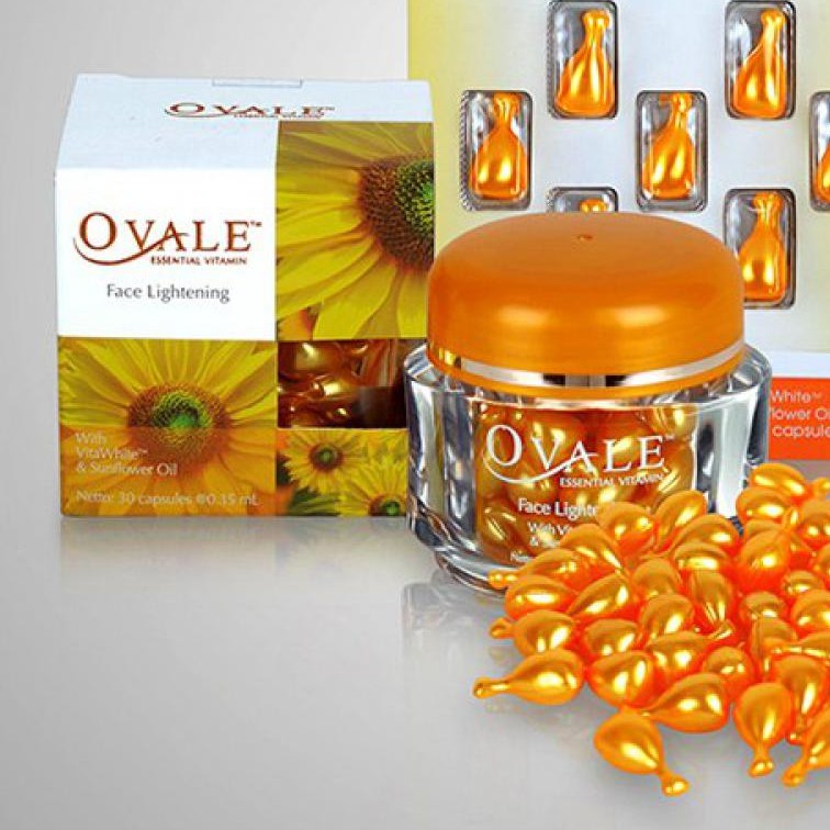 Ovale ضروری وٹامن فیس لائٹننگ کیپسول- آپ کی چمک اور جلد کی پرورش کی روزانہ خوراک