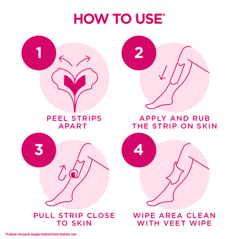 Veet Wax Strips for Dry & Normal Skin – 12 Pack