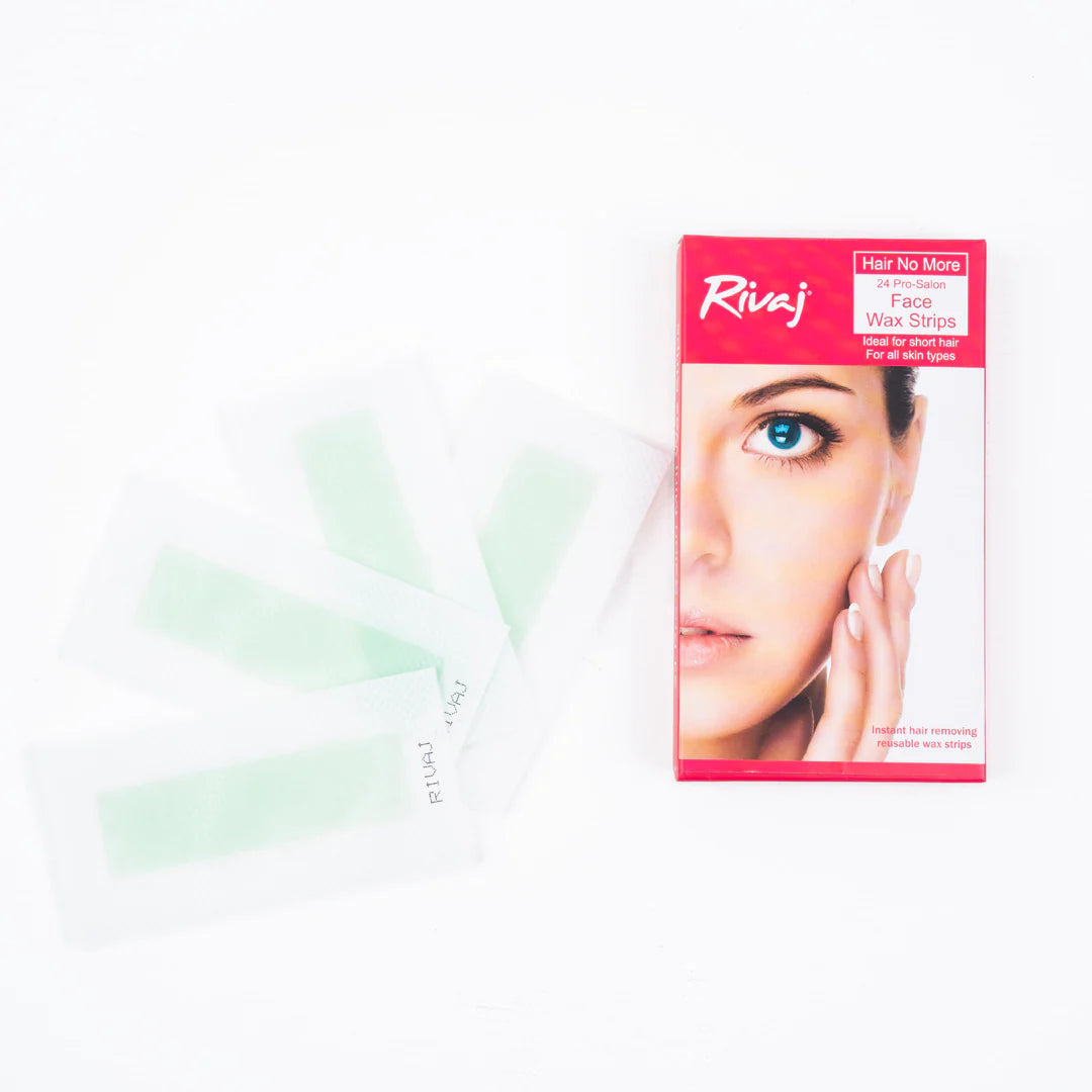 Rivaj UK Hair No More 24 Pro-Salon Face Wax Strips