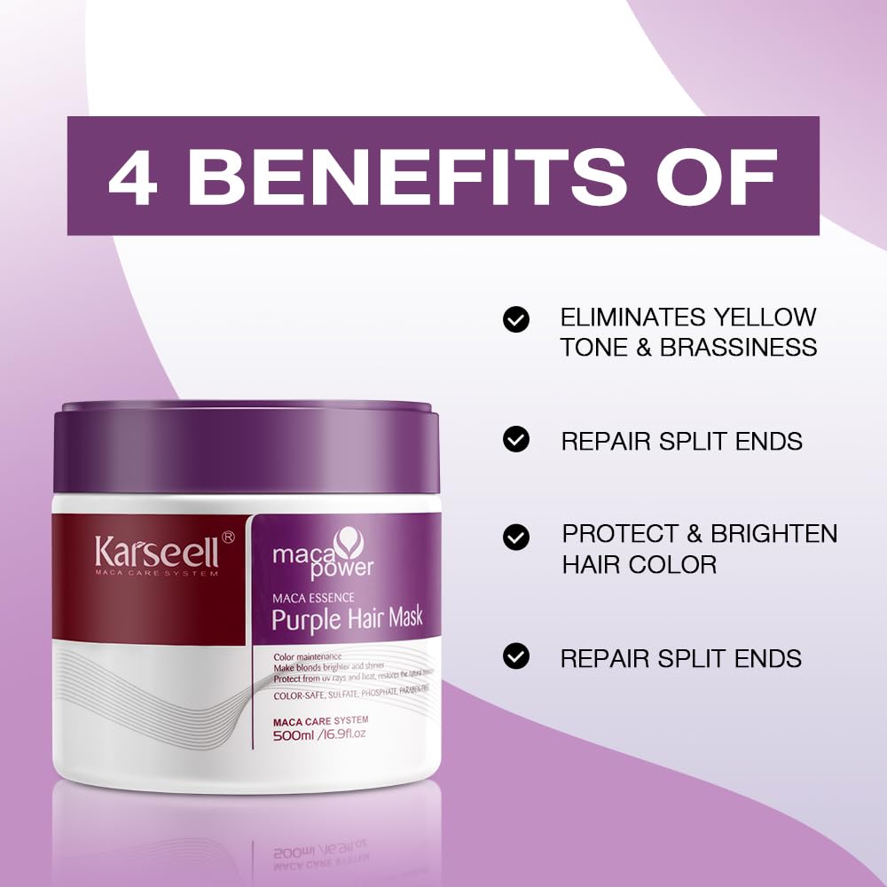 Karseell maca power Purple Hair Mask 500ml