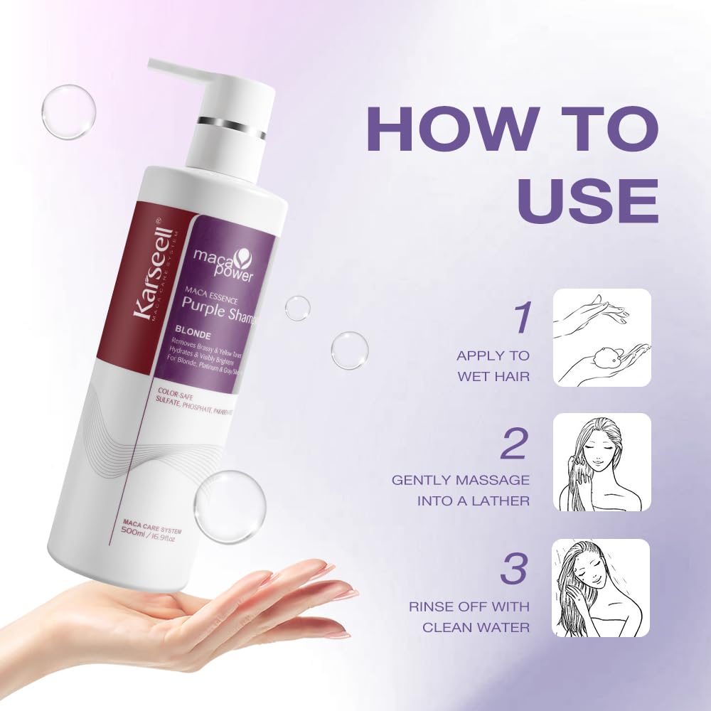 Karseell maca power Purple Shampoo 500ml