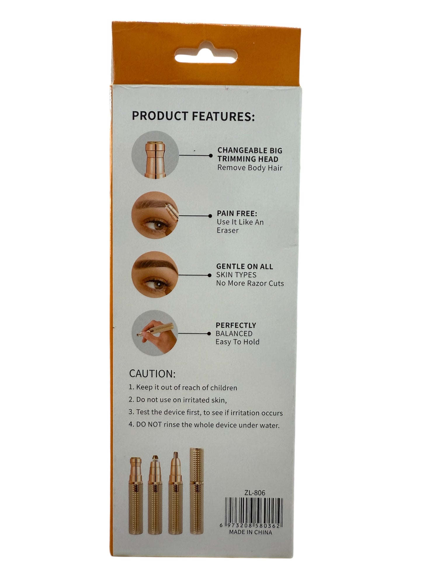 Flawzbss Hair Removal & Eyeliner Trimmer 3in1