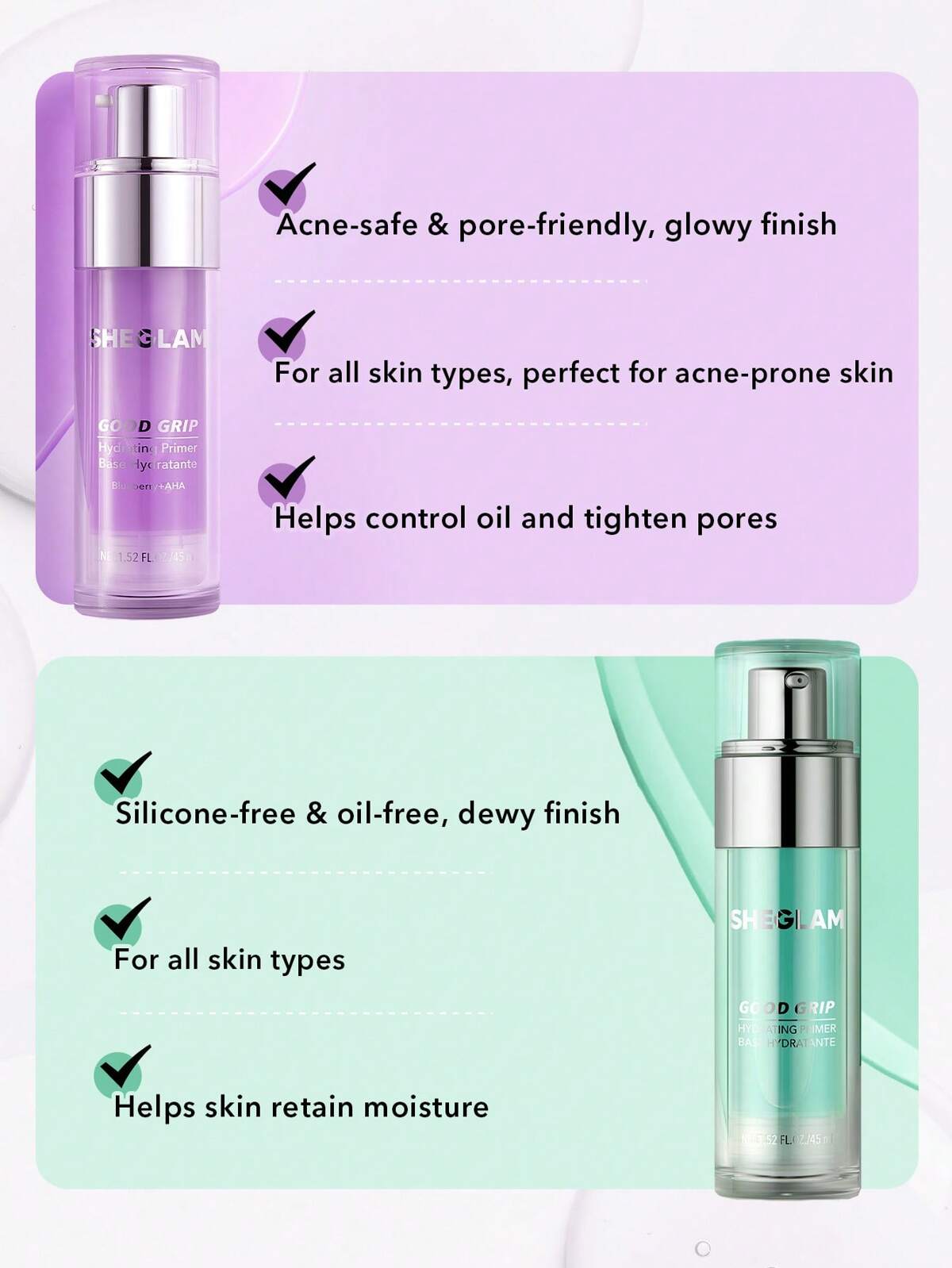 Good Grip Hydrating Primer-Blueberry + AHA