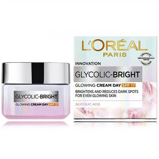 L’Oréal Paris Glycolic Bright Day Cream SPF 17 – 50 ml Radiance Booster