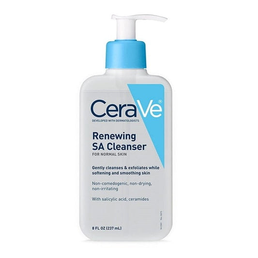 CeraVe کی تجدید SA کلینزر - 237ml | نرم ایکسفولیٹنگ اور ہائیڈریٹنگ فیس واش