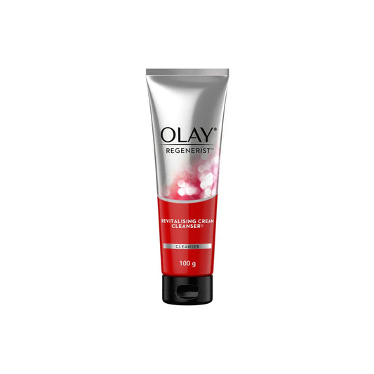 Olay Regenerist Revitalizing Cream Cleanser: ہموار، چمکدار جلد کے لیے نرمی سے ایکسفولیئٹ اور تجدید کریں۔