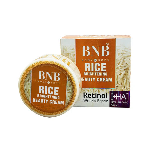 BNB رائس برائٹننگ بیوٹی کریم - ایک چمکدار، ہموار رنگت کا قدرتی حل