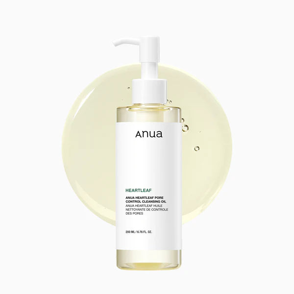Anua Heartleaf Pore Control Cleansing Oil, Oil Cleanser for Face, Makeup Blackhead Remover, Korean Skin Care (200ml) (original)