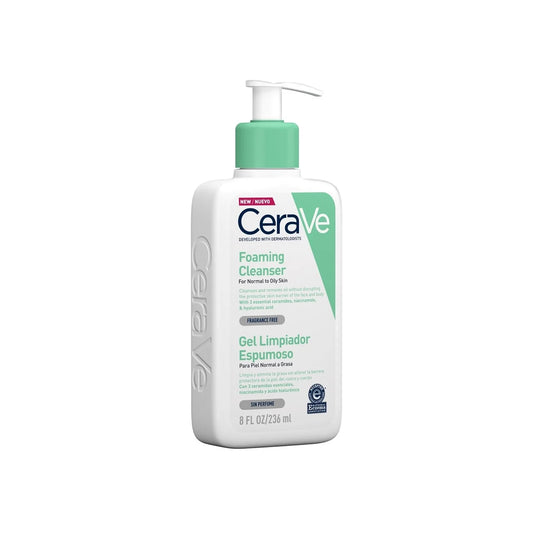 CeraVe فومنگ کلینزر - 236ml | نارمل سے تیل والی جلد کے لیے نرم فیس واش