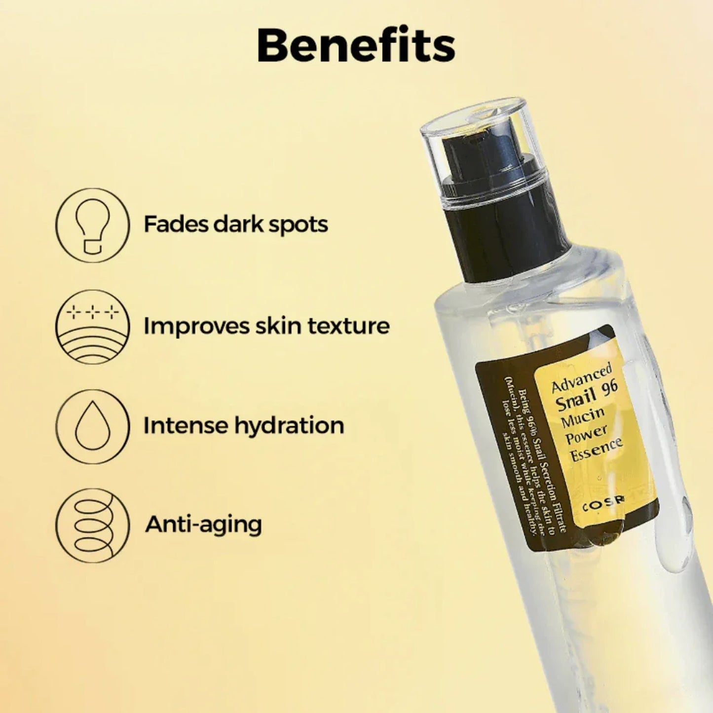 COSRX Advanced Snail 96 Mucin Power Essence – 100ml | شدید ہائیڈریشن اور جلد کی مرمت