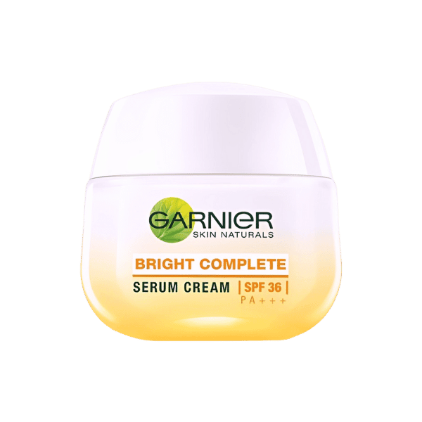 Garnier Bright Complete Vitamin C سیرم کریم: ایک چمکدار، زیادہ یکساں جلد کی رنگت کے لیے روشن کریں اور زندہ کریں
