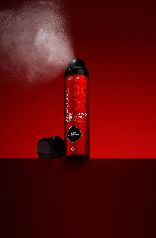 L'Oréal Paris Infallible 3 Second Setting Spray Mist Long-Lasting Makeup Fix 75ml