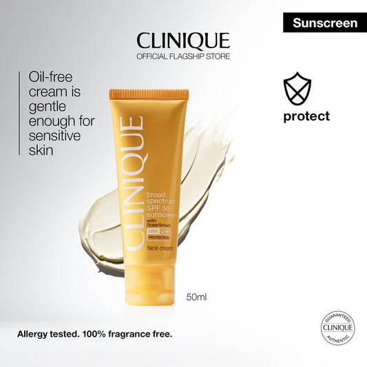 Clinique Sunscreen SPF 50 Face Cream UVA/UVB for Sensitive Skin