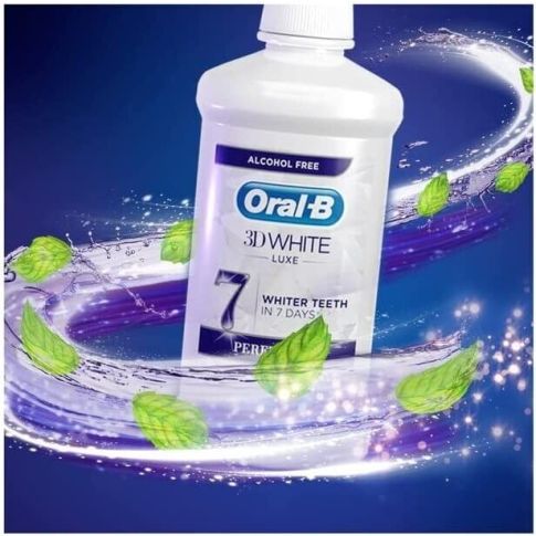 Oral-B 3D وائٹ لکس پرفیکشن ماؤتھ واش کے ساتھ اپنی مسکراہٹ کو تبدیل کریں۔