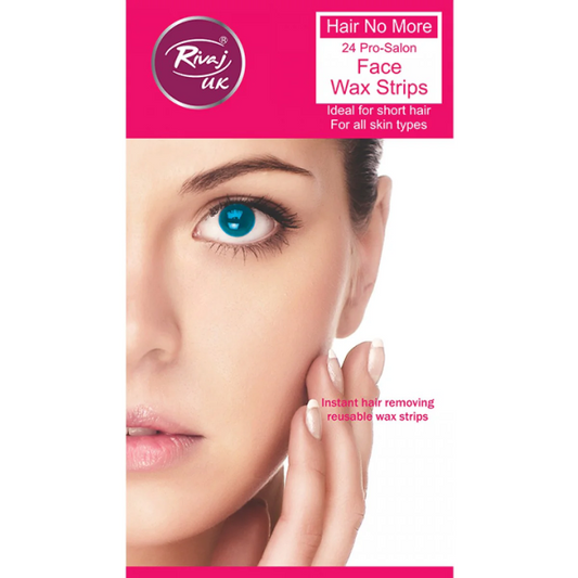 Rivaj UK Hair No More 24 Pro-Salon Face Wax Strips