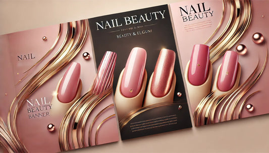 Rose Berry Stick On Nail ,24 Nails-Double On Popular Size