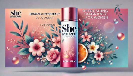 SHE Body Spray - Long-Lasting Deodorant with Refreshing Fragrance for Women