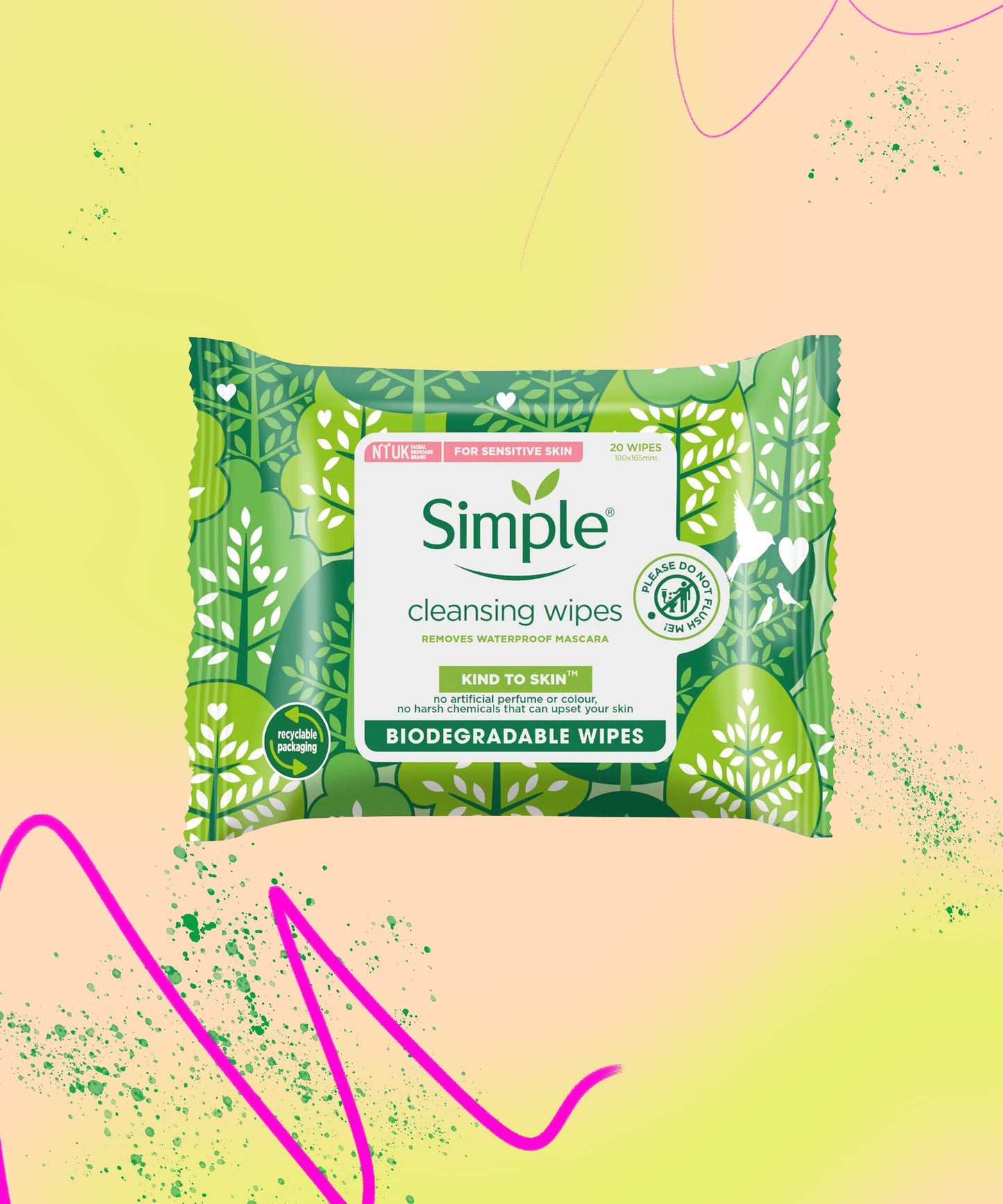 Simple  Cleansing Wipes 20s