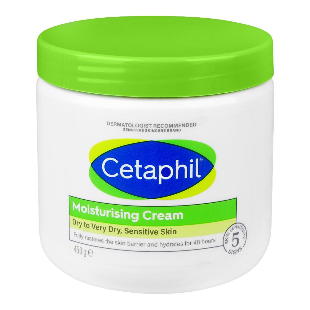 Cetaphil Moisturizing Cream – 450g | Intense Hydration for Dry to Very Dry, Sensitive Skin