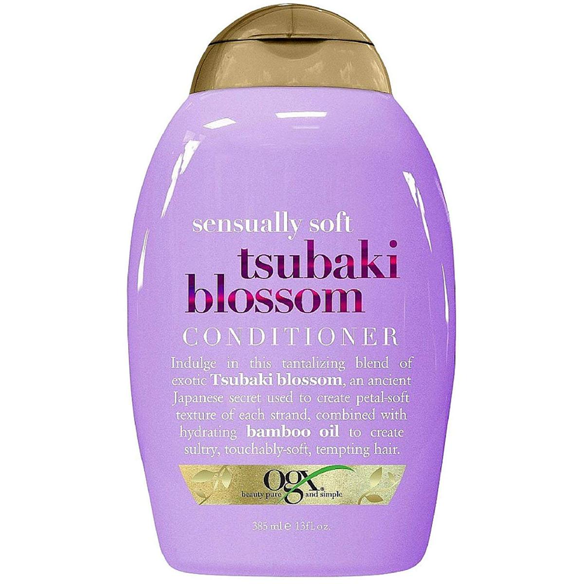 OGX Tsubaki Blossom Conditioner - نرم، چمکدار بالوں کے لیے ہلکا پھلکا ہائیڈریشن