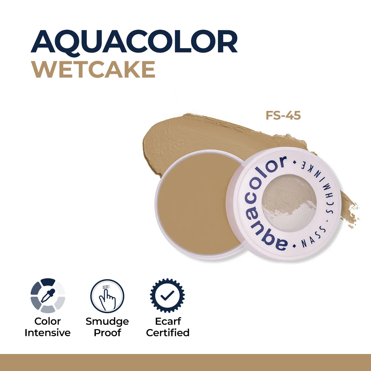 Kryolan Aqua Wet Cake Foundation – Water-Activated