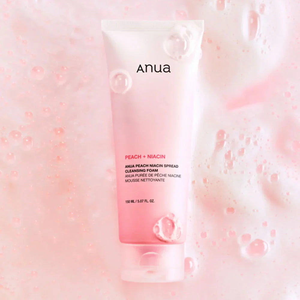 ANUA Peach 77% Niacinamide Spread Cleansing Foam 150ml