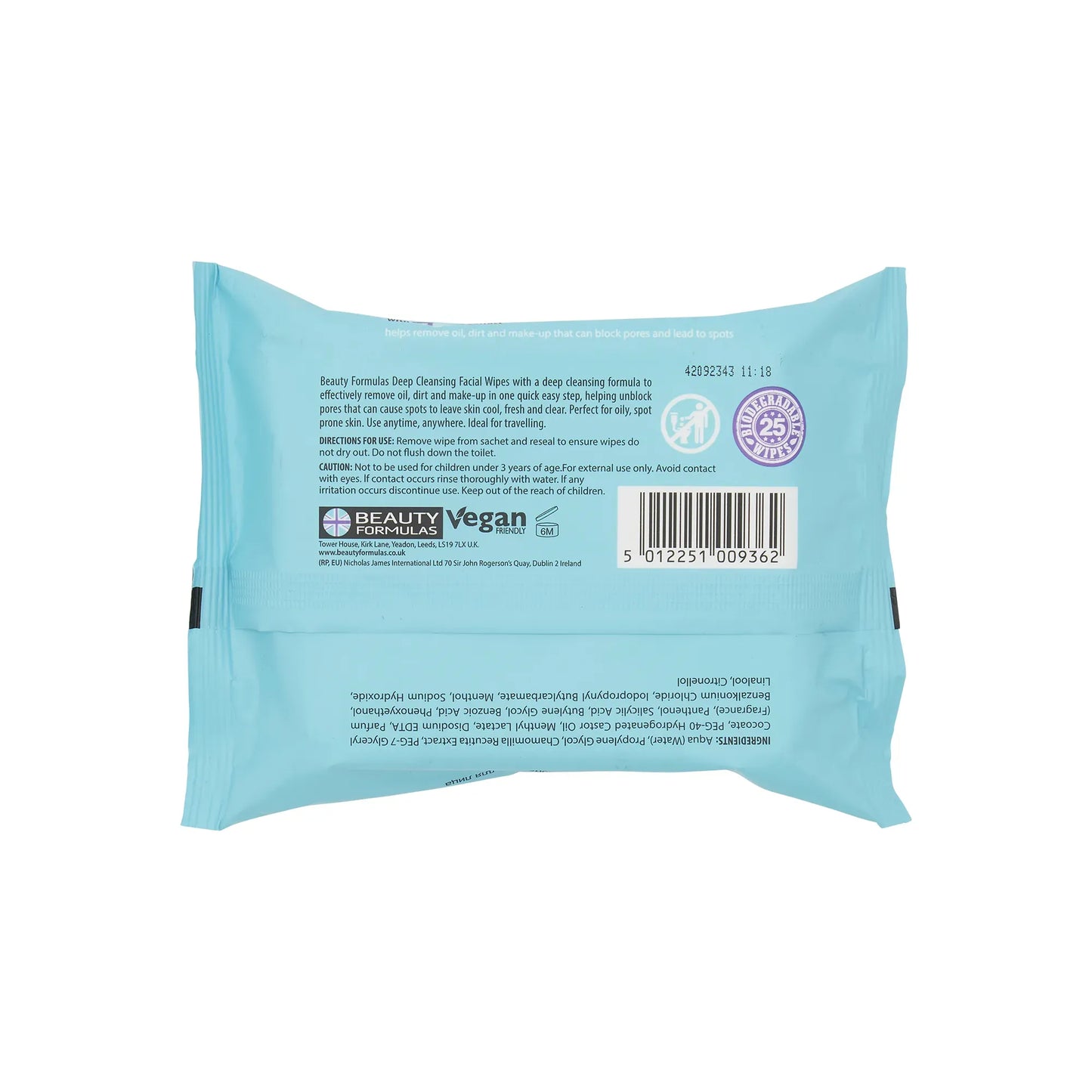 Beauty Formulas Cleansing Facial Wipes – Refresh & Revitalize On-the-Go