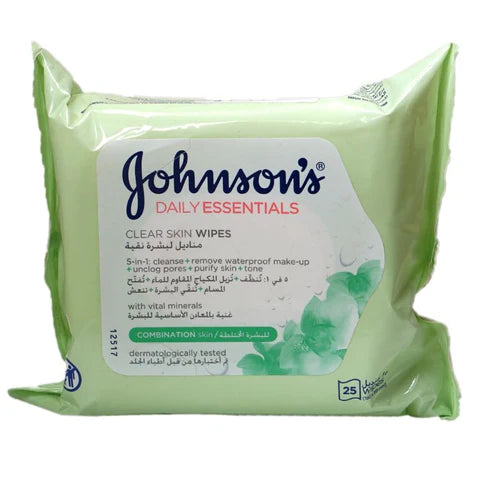 Johnson's Cleansing Wipes ,25s