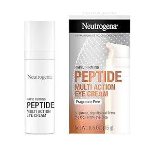 Neutrogena Rapid Firming Peptide Eye Cream: Depuffing, Brightening, Hydrating, Fragrance-Free, 0.5 fl. oz