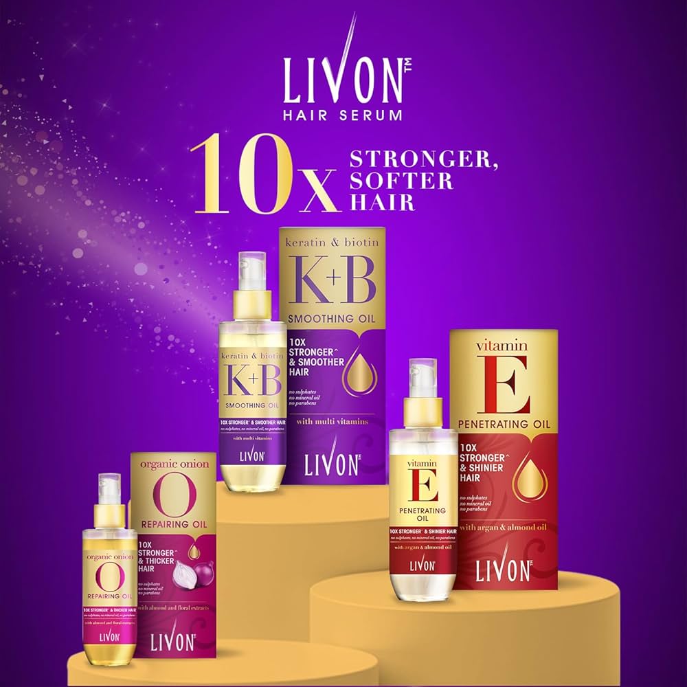 Livon Keratin & Biotin Smoothing Serum Oil 100ml