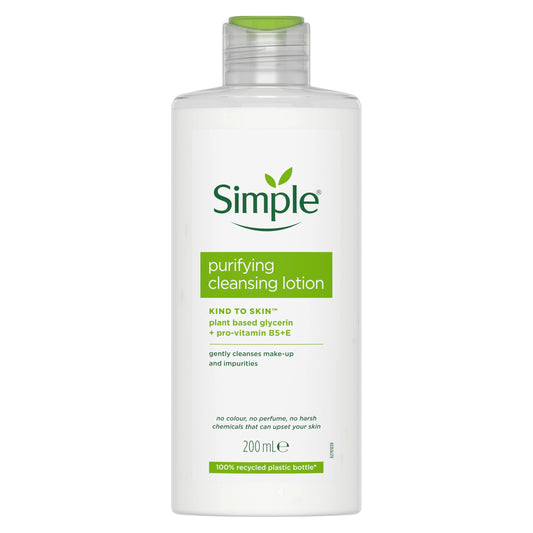 Simple Purifying Cleansing Lotion ,Gentle Care for Clean, Healthy Skin 200ml