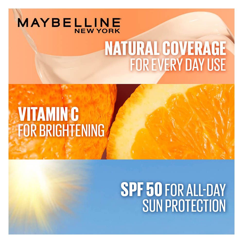 Maybelline New York Fit Me Fresh Tint – SPF 50 & Vitamin C for a Natural, Radiant Look