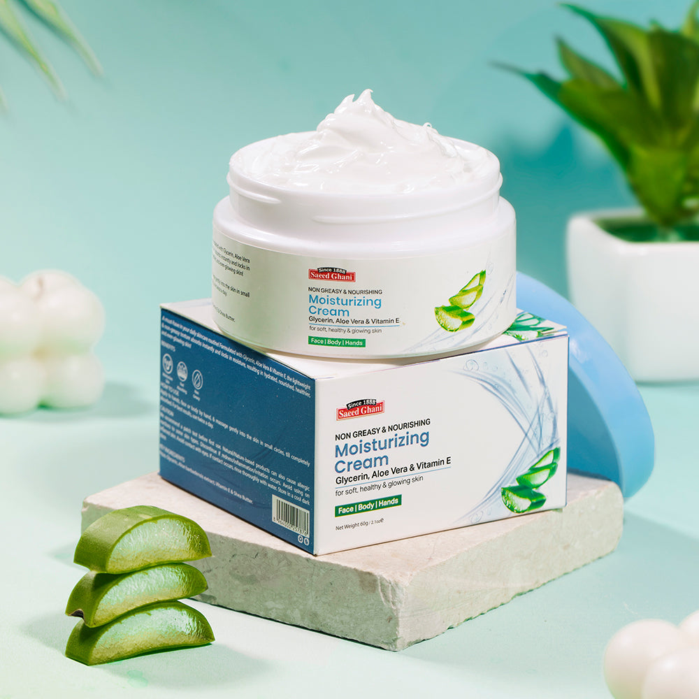 Oil-Free Moisturizing Cream with Glycerin, Aloe Vera, & Vitamin E 60gm