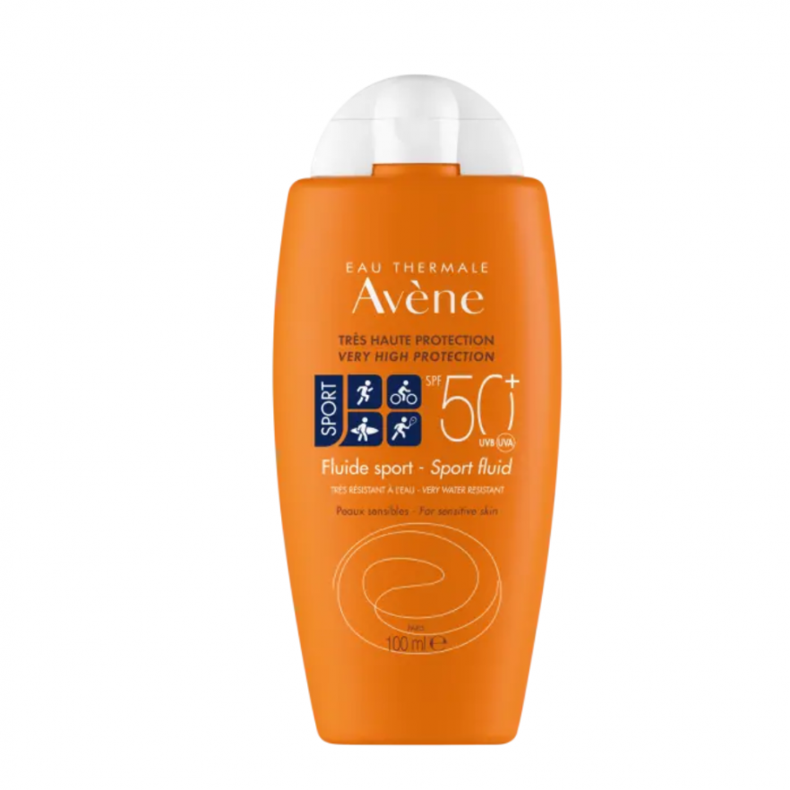 Avène Fluid Sunscreen Body and Face SPF 50+ Sensitive Skin Sport 100 m