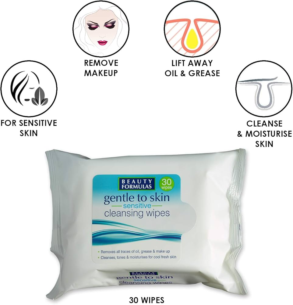 Beauty Formulas Cleansing Facial Wipes – Refresh & Revitalize On-the-Go