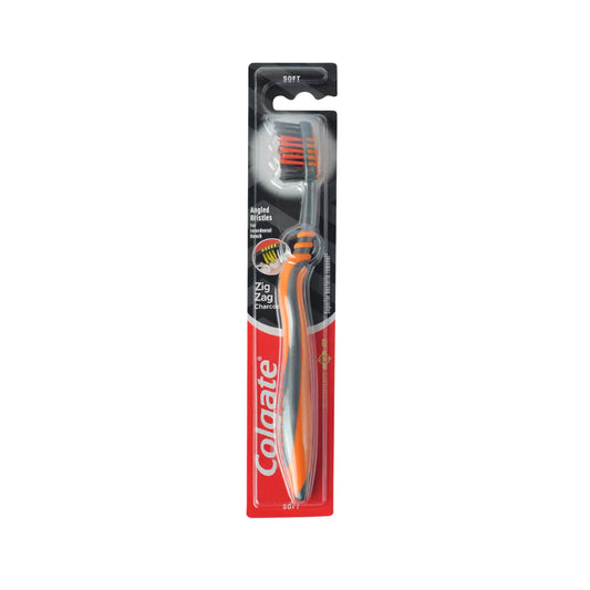 Colgate Zig Zag Charcoal Medium Toothbrush – Advanced Oral Care with Deep Cleaning Action