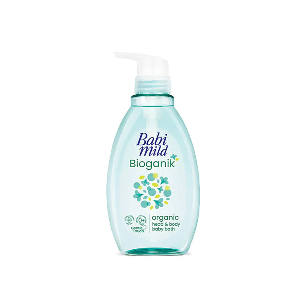 Babi Mild Organic Head & Body Baby Bath 380ml