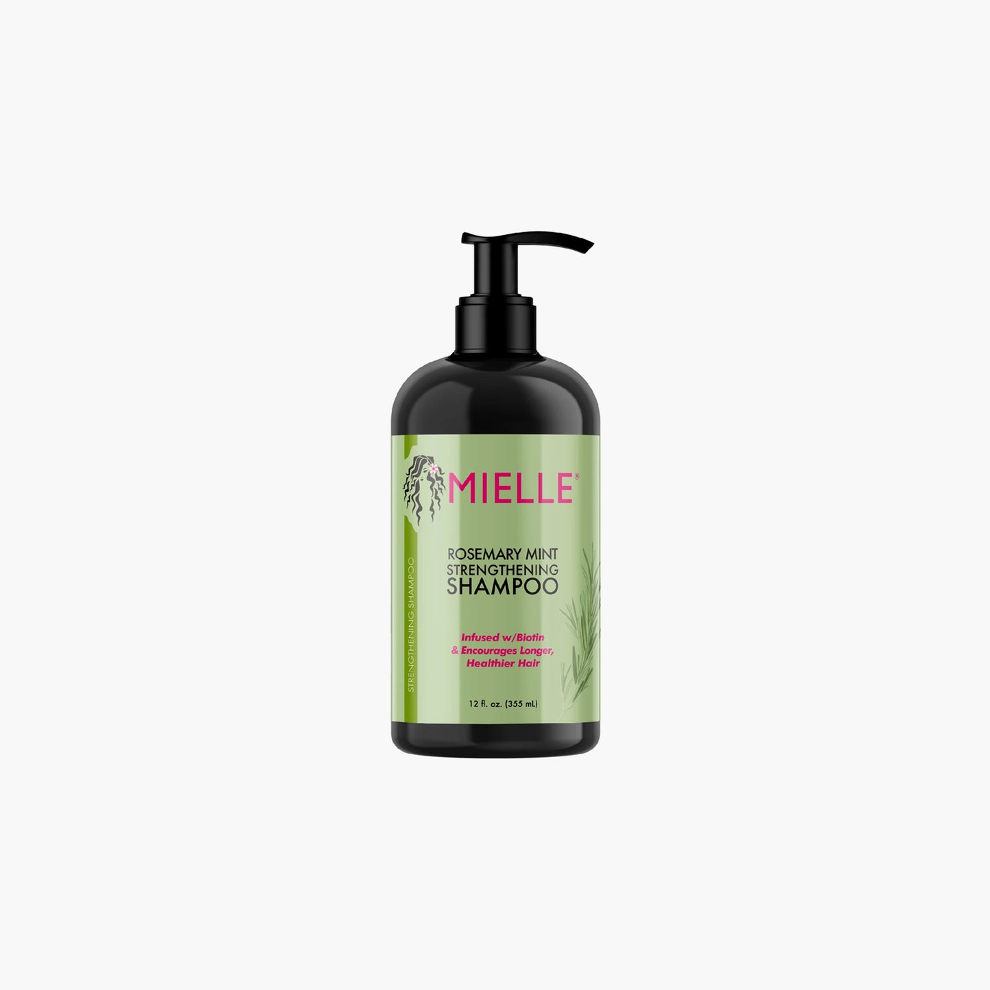 Mielle Organics Rosemary Mint Strengthening Shampoo Infused with Biotin, Cleanses and Helps Strengthen Weak and Brittle Hair, 355ml