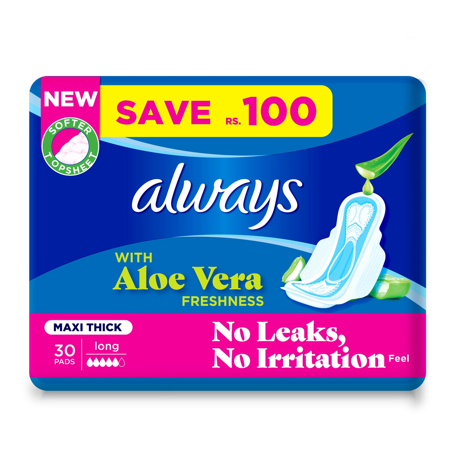 Always Aloe Vera Trio Pack Pads: Triple the Comfort, Protection, and Care for Your Delicate Days