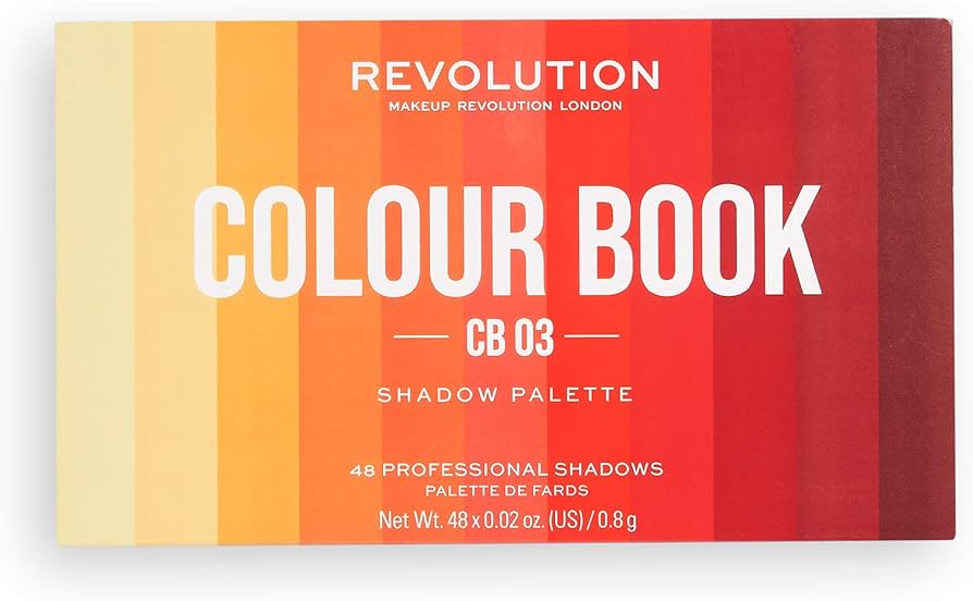 Revolution Beauty London, Colour Book, Eyeshadow Palette, CB03, 48 Shades, 38.4g