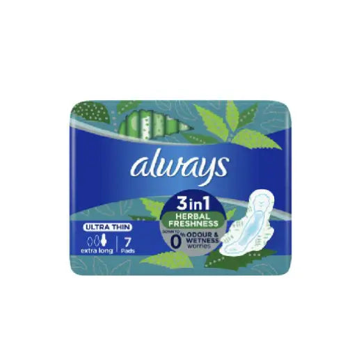 Always Herbal Freshness Ultra Thin Pads: All-Day Protection with a Refreshing Herbal Touch