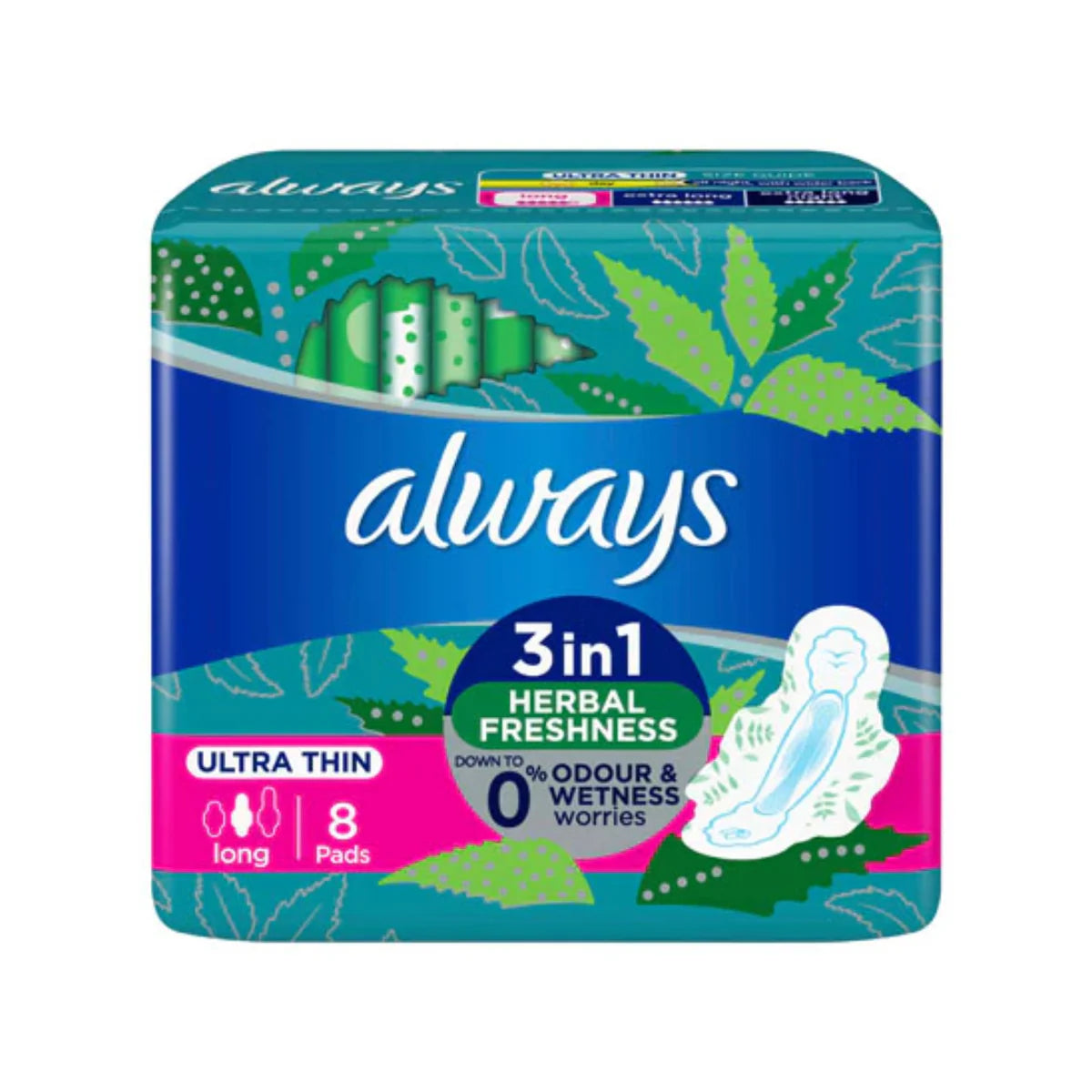 Always Herbal Freshness Ultra Thin Pads: All-Day Protection with a Refreshing Herbal Touch