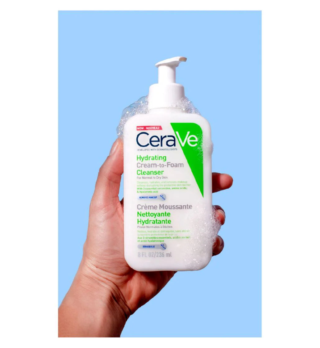 CeraVe Hydrating Cream-to-Foam Cleanser 236ml
