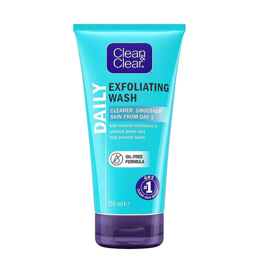 Clean & Clear Exfoliating Daily Oil Free Face Wash, 150ml